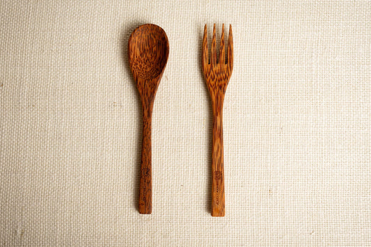 The Coconut Wood Spoon & Fork