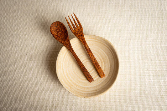 The Coconut Wood Spoon & Fork