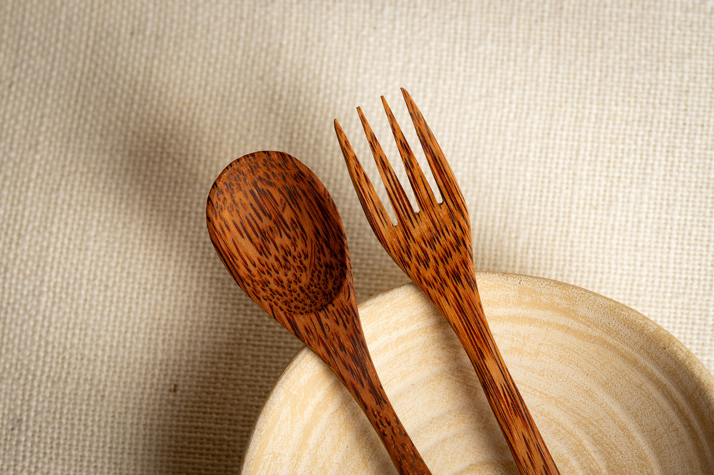 The Coconut Wood Spoon & Fork